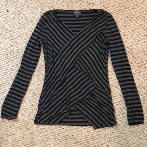 Layered cross front top